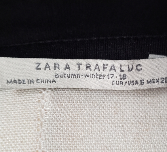 Zara Black Floral Embroidered Mini Dress - Small - Picture 6 of 6